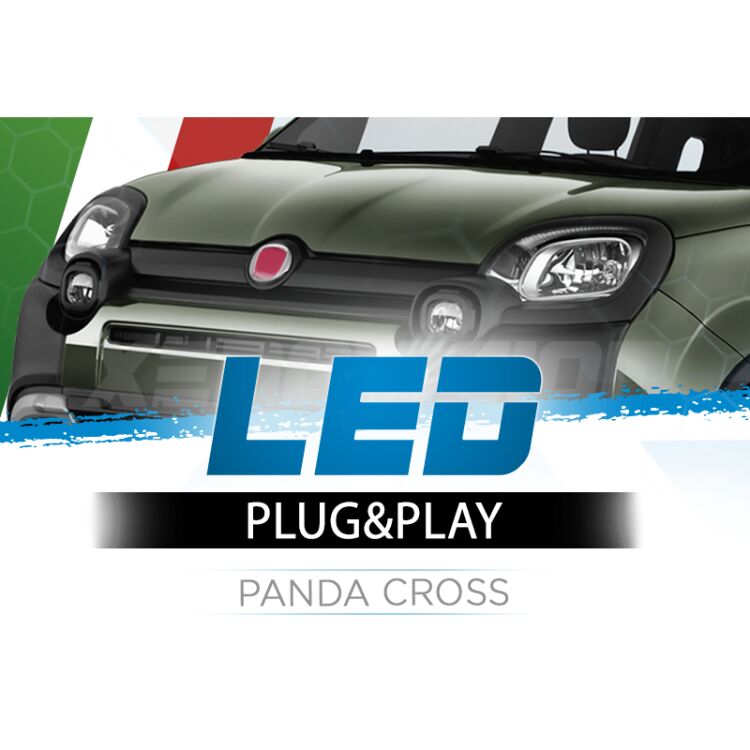 <p>Il kit LED per fari Panda Cross Anabbaglianti e Abbaglianti #1 in Italia. Garantito.</p>