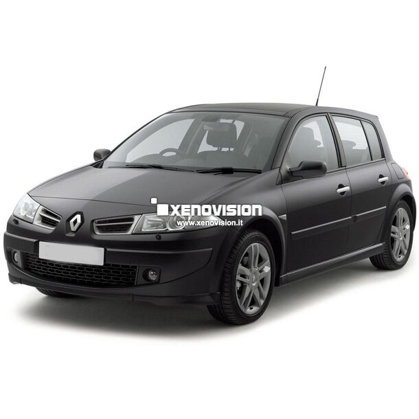 <p>Kit Led Renault Megane II dal 2003 al 2008, conversione a Led luci esterne per Renault Megane II dal 2003 al 2008: frecce, stop, posizioni anteriori e posteriori, retronebbia e retromarcia Led. Zero spie, Altissima Qualit&agrave;. </p>