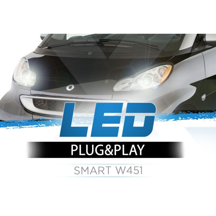 <p>Il kit LED per fari Smart&nbsp;451 ForTwo Anabbaglianti #1 in Italia. Garantito.</p>