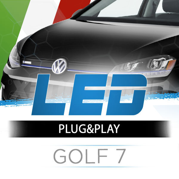 <p>Il kit LED per fari Volkswagen Golf 7 Anabbaglianti #1 in Italia. Garantito.</p>