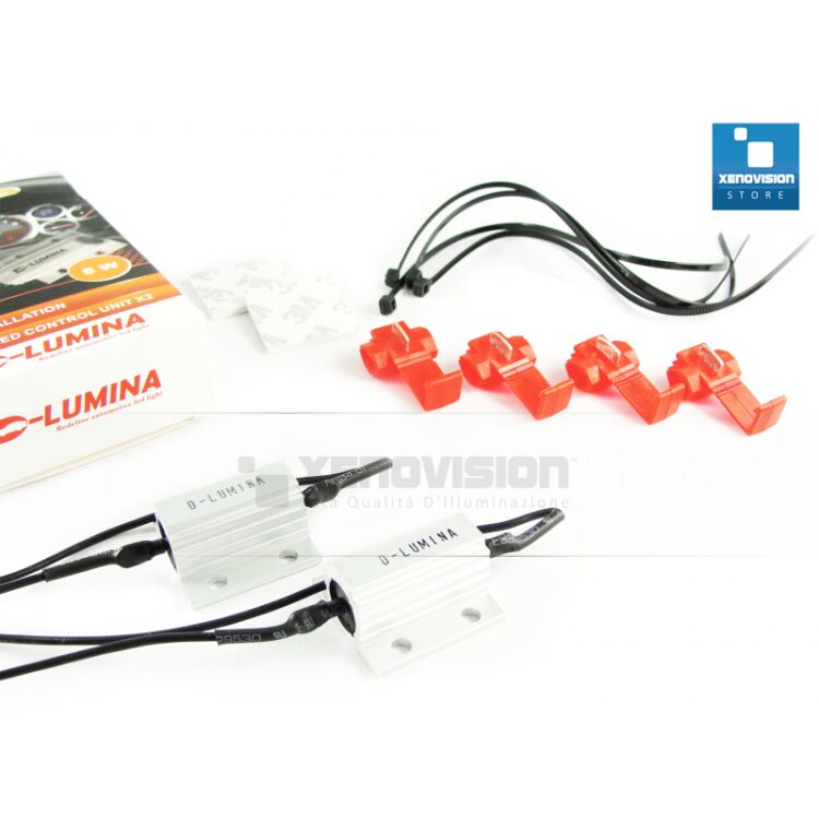 1 Abarth 500 595 695 : Resistenze Spegnispia 5W Professionali per Luce Targa (Coppia) <span style="color: #626262;">Istallazione professionale. Coppia resistenze spegnispia 5W con armatura in alluminio in caso di spie su </span><span style="color: #626262;">luce targa Abarth 500 595 695.</span>