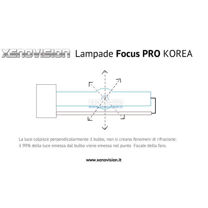 1 Kit xenon 42W Canbus - H7 Korea Bianco Solare 5300k <p> </p>
<p><strong>Qualità Massima in Italia.</strong> Equipaggiato con le lampade più potenti, più brillanti, dal colore più puro. Le uniche con esclusiva geometria Antiriflessi FocusPRO (F+) per una centratura massima del fuoco del tuo faro. Tecnologia digitale esclusiva Xenovision 64 Bit - Kit xenon completo.</p>