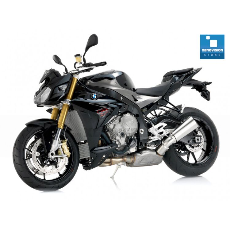 Kit Xenon 35W specifico per il faro della BMW S 1000 R dal 2013 in poi. Plug&amp;Play zero spie, contiene tutto l&#39;occorrente. Luce Bianco Lunare 6000k.