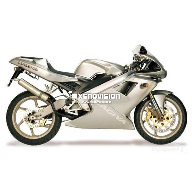 0 Kit Xenon Cagiva Mito 125 - 1997 - 35W e Led Posizione - 6000k <p>Kit Xenon 35W specifico per il faro della Cagiva Mito 125 e Luci Posizione a Led in tinta. Plug&Play zero spie, contiene tutto l'occorrente. Luce Bianco Lunare 6000k.</p>