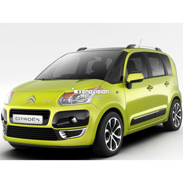 <p>Kit Xenon 35W e Luci Posizione a Led in tinta, pacchetto specifico per Citroen C3 Picasso. Plug&amp;Play, contiene tutto l'occorrente. Luce Bianco Lunare 6000k &nbsp;</p>