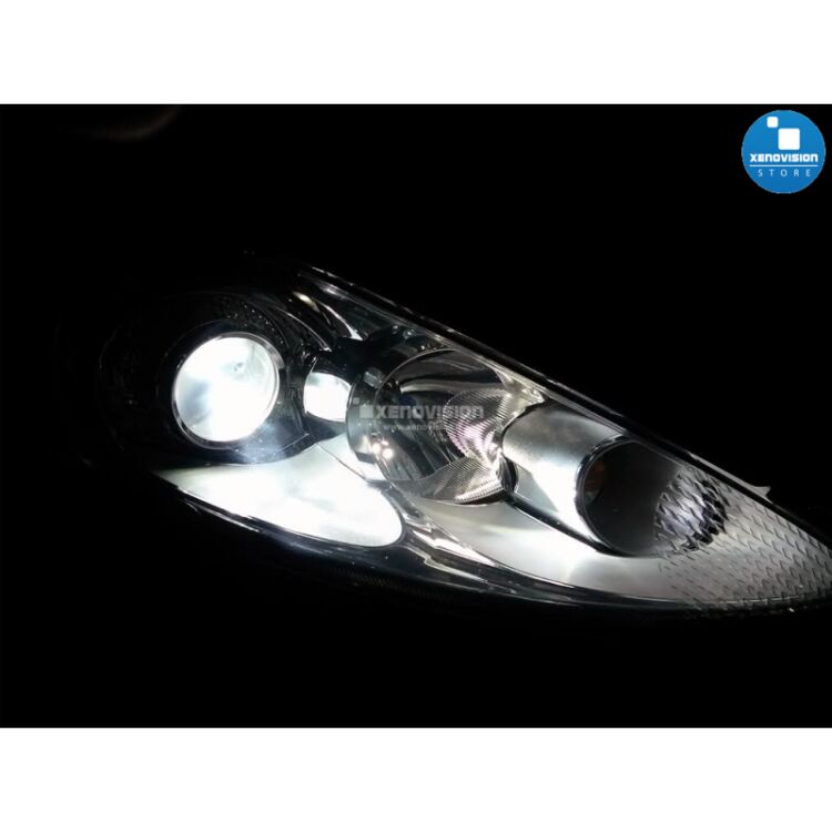 <p>Kit Xenon 35W e Luci Posizione a Led in tinta, pacchetto specifico per Ford Fiesta. Plug&amp;Play, contiene tutto l'occorrente. Luce Bianco Lunare 6000k &nbsp;</p>