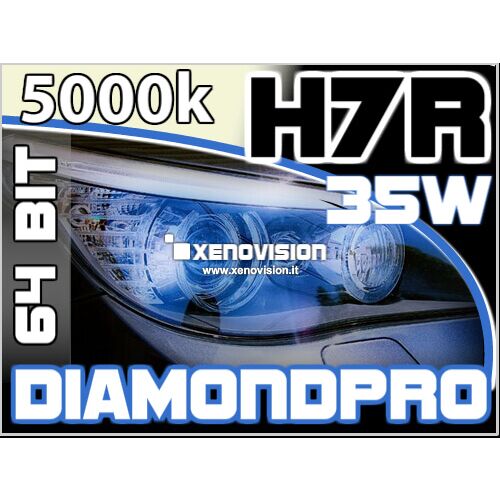 <p>Kit Xenon H7-R 5000k 35W DiamondPRO Xenovision digitale  64-Bit. Lampade xenon H7-R Bianco Solare. Ket KOREA, Qualita Garantita 2  anni </p>