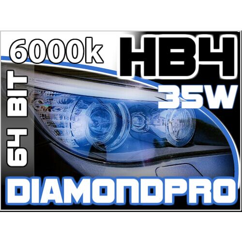 <p>Kit Xenon HB4 6000k 35W DiamondPRO Xenovision ad architettura digitale  64-Bit. Lampade xenon HB4 Bianco Lunare. Ket KOREA, Qualita Garantita 2  anni. </p>