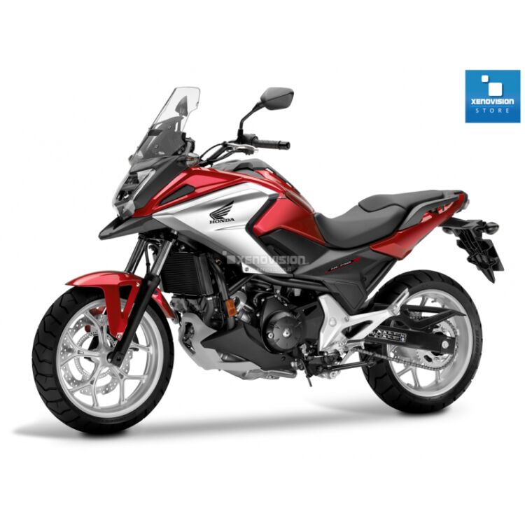 Kit Xenon Honda NC 750 X - 2013 in poi - BiXenon 35W e Led Posizione - 6000k Kit Xenon 35W specifico per il faro e l'elettronica della Honda NC 750 X dal 2013 in poi. Plug&Play 100%, zero spie e fusibili bruciati, anabbagliante, abbaglio flash e abbaglio fisso senza alcun problema o latenza. Luce Bianco Lunare 6000k.