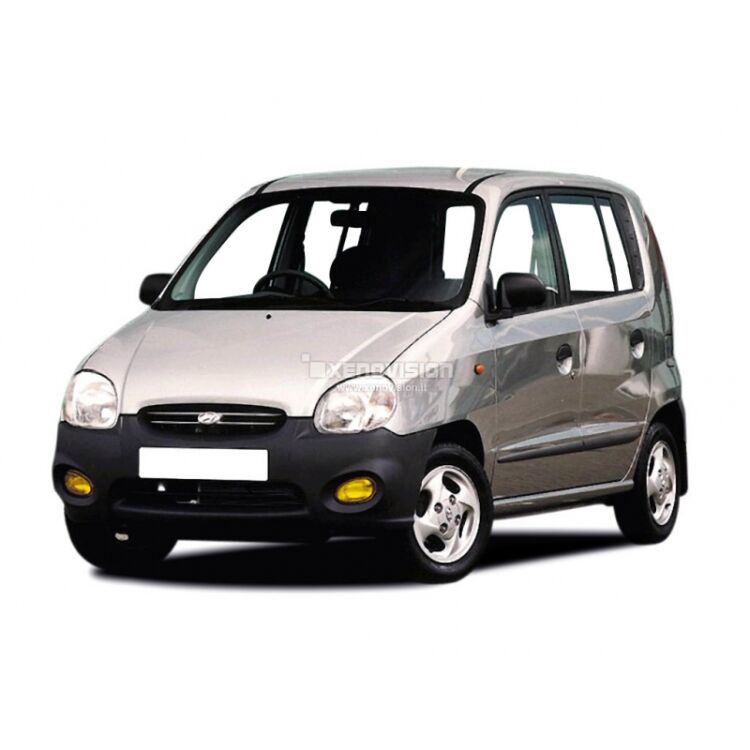 0 Kit Xenon Hyundai Atos - 1997 al 2008 - BiXenon 35W - 6000k <p>Kit BiXenon 35W specifico per il faro della Hyundai Atos dal 1997 al 2008. Plug&Play zero spie, contiene tutto l'occorrente. Luce Bianco Lunare 6000k.</p>