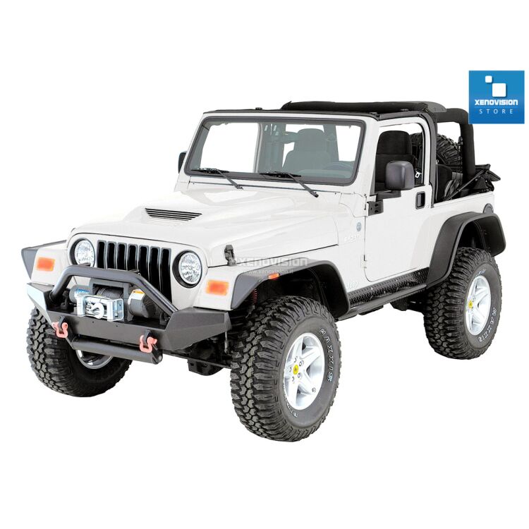 <p>Kit Xenon 55W specifico per il faro della Jeep Wrangler TJ dal 1997 al 2006. Plug&amp;Play zero spie, contiene tutto l&#39;occorrente. Luce Bianco Lunare 5000k.</p><p>&nbsp;</p>