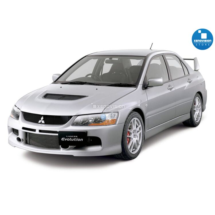 <p>Kit Xenon 35W specifico per il faro della Mitsubishi Lancer Evolution IX dal 2005 al 2007. Plug&amp;Play zero spie, contiene tutto l&#39;occorrente. Luce Bianco Lunare 6000k.</p>