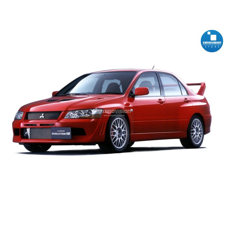 <p>Kit Xenon 35W specifico per il faro della Mitsubishi Lancer Evolution VII dal 2001 al 2003. Plug&amp;Play zero spie, contiene tutto l&#39;occorrente. Luce Bianco Lunare 6000k.</p>