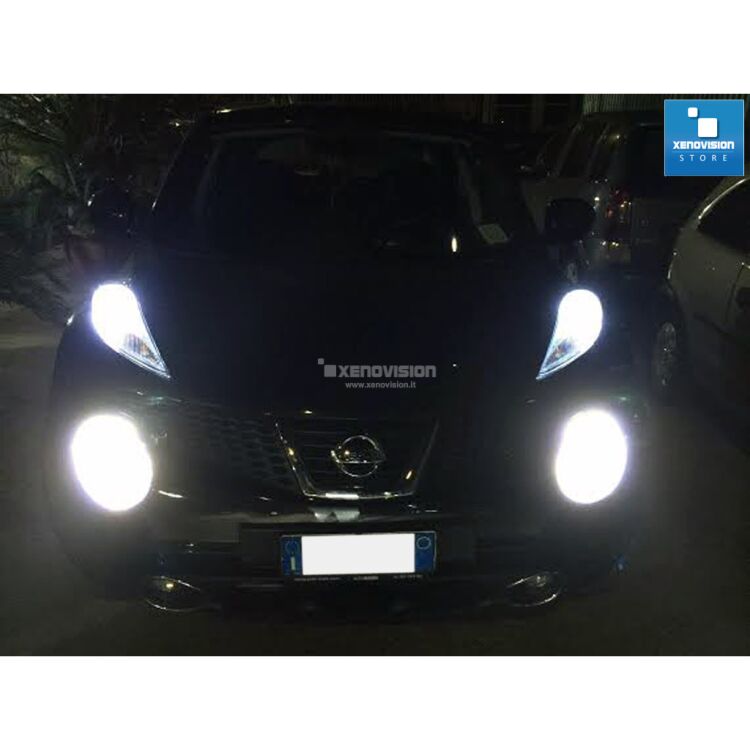 2 Kit Xenon Nissan Juke - 2010 al 2013 - BiXenon 55W e Led Posizione 6000k <p>Kit Xenon 55W specifico per il faro della Nissan Juke e Luci Posizione a Led in tinta. Plug&Play zero spie, contiene tutto l'occorrente. Luce Bianco Lunare 6000k.</p>