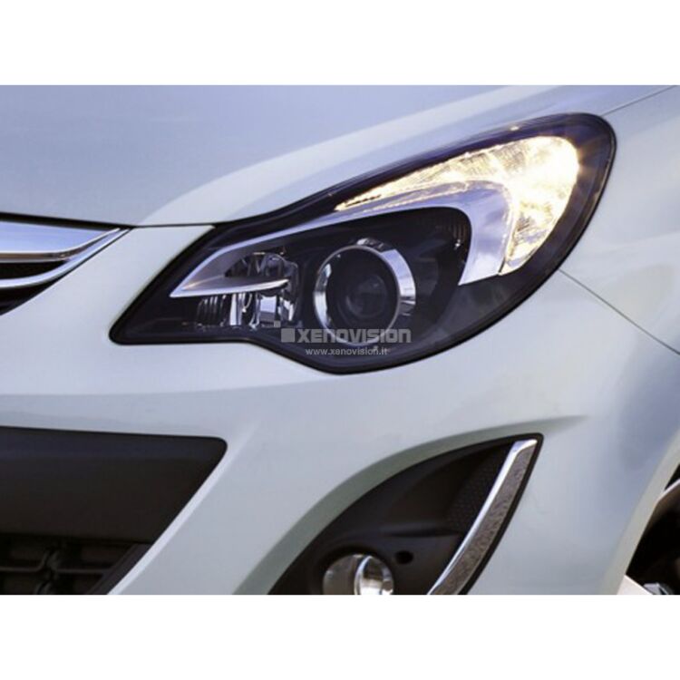 1 Kit Xenon Opel Corsa - 2013 lampade H9B/H11B - Xenon 35W e DRL 6000k <p>Kit Xenon 35W specifico per il faro con lampade H11B della Opel Corsa e Luci DRL a Led in tinta. Plug&Play zero spie, contiene tutto l'occorrente. Luce Bianco Lunare 6000k.</p><p> </p>
