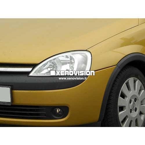 1 Kit Xenon Opel Corsa C - 2000 a 2005 - Xenon 35W e Luci Posizione - 6000k <p>Kit Xenon 35W specifico per il faro della Opel Corsa e Luci Posizione Led in tinta. Plug&Play zero spie, contiene tutto l'occorrente. Luce Bianco Lunare 6000k.</p>