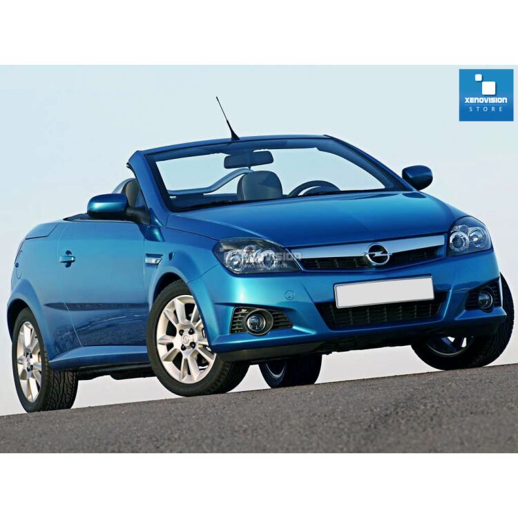 <p>Kit Xenon 35W specifico per il faro della Opel Tigra Twin Top dal 2003 al 2009 e Luci Posizione a Led in tinta. Plug&amp;Play zero spie, contiene tutto l&#39;occorrente. Luce Bianco Lunare 6000k.</p>