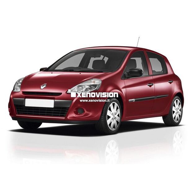 <p>Kit Xenon 35W e Luci Posizione a Led in tinta, pacchetto specifico per Renault Clio III. Plug&amp;Play, contiene tutto l&#39;occorrente. Luce Bianco Lunare 6000k &nbsp;</p>