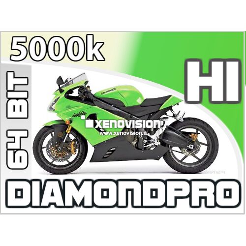 <p>Kit Xenon moto H1 5000k 35W Ultra Slim Xenovision ad architettura digitale 64-Bit. Lampade H1 Bianco Solare Ket KOREA, Qualita Garantita 2 anni&nbsp; </p>