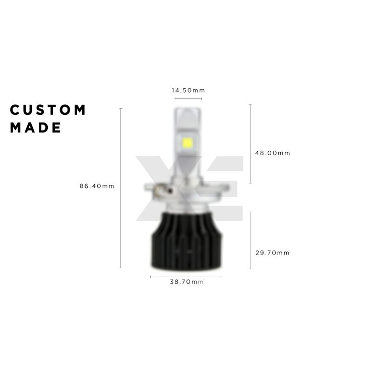 <!DOCTYPE html>
<html>
<head>
</head>
<body>
<p>Dimentica gli adattatori. Forma dell'intera lampada su misura per Megane IV.&nbsp;</p>
</body>
</html>