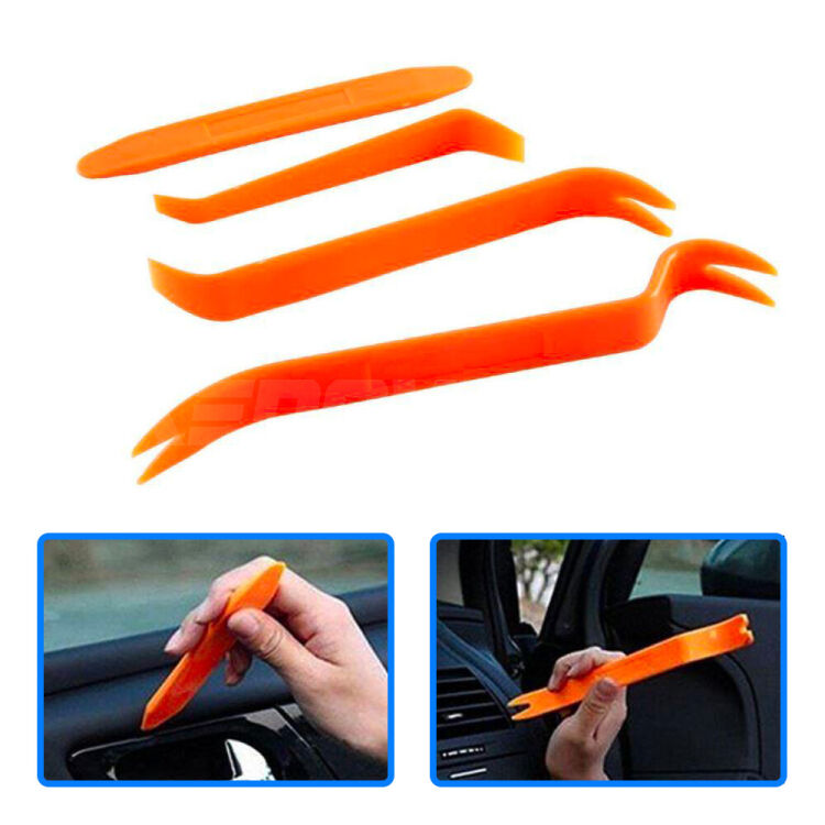 Set 4 palette smontaggio plafoniere senza far danni <p>Set di 4 strumenti per smontaggio plafoniere e pannelli senza far danni.</p>