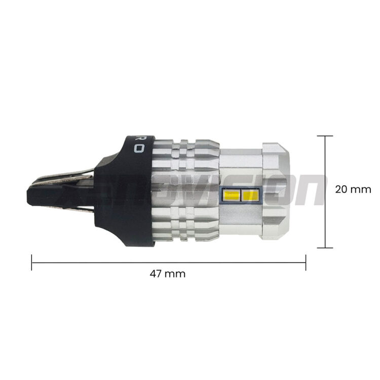 2 T20: Lampadina frecce LED Gear - FINE SERIE: NO GARANZIA FINE SERIE: NO GARANZIA <strong>3x più luce.</strong> Una lampada LED T20 per Frecce. Richiede resistenze per eliminare lampeggio rapido. Qualità Massima.