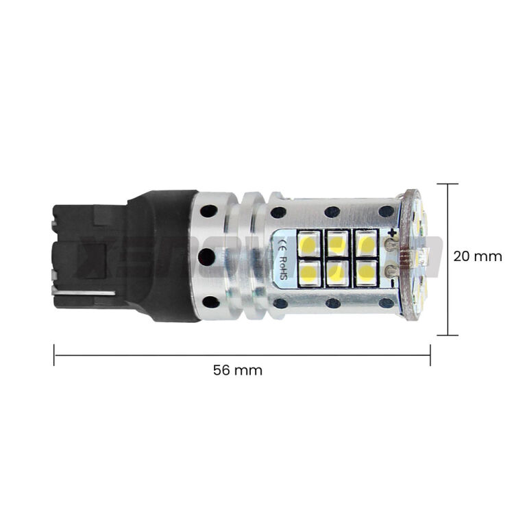 3 Freccia posteriore LED Daihatsu YRV 2000 - 2005: T20 Arrow <strong>Freccia posteriore LED no-spie per Daihatsu YRV</strong> 2000 - 2005. Lampada <strong>T20</strong> no Hyperflash modello Arrow.